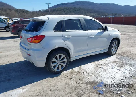 2012 Mitsubishi Outlander Sport Se из США, поврежденный, VIN JA4AR4AU6CZ007077